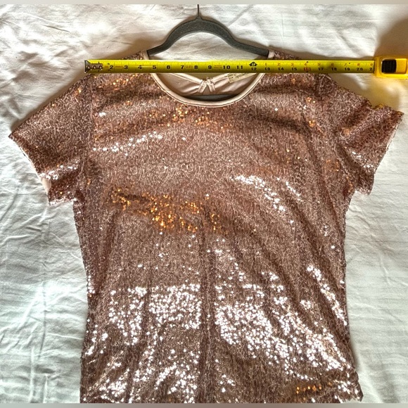 Rose Gold Sequin Tshirt - Picture 5 of 8